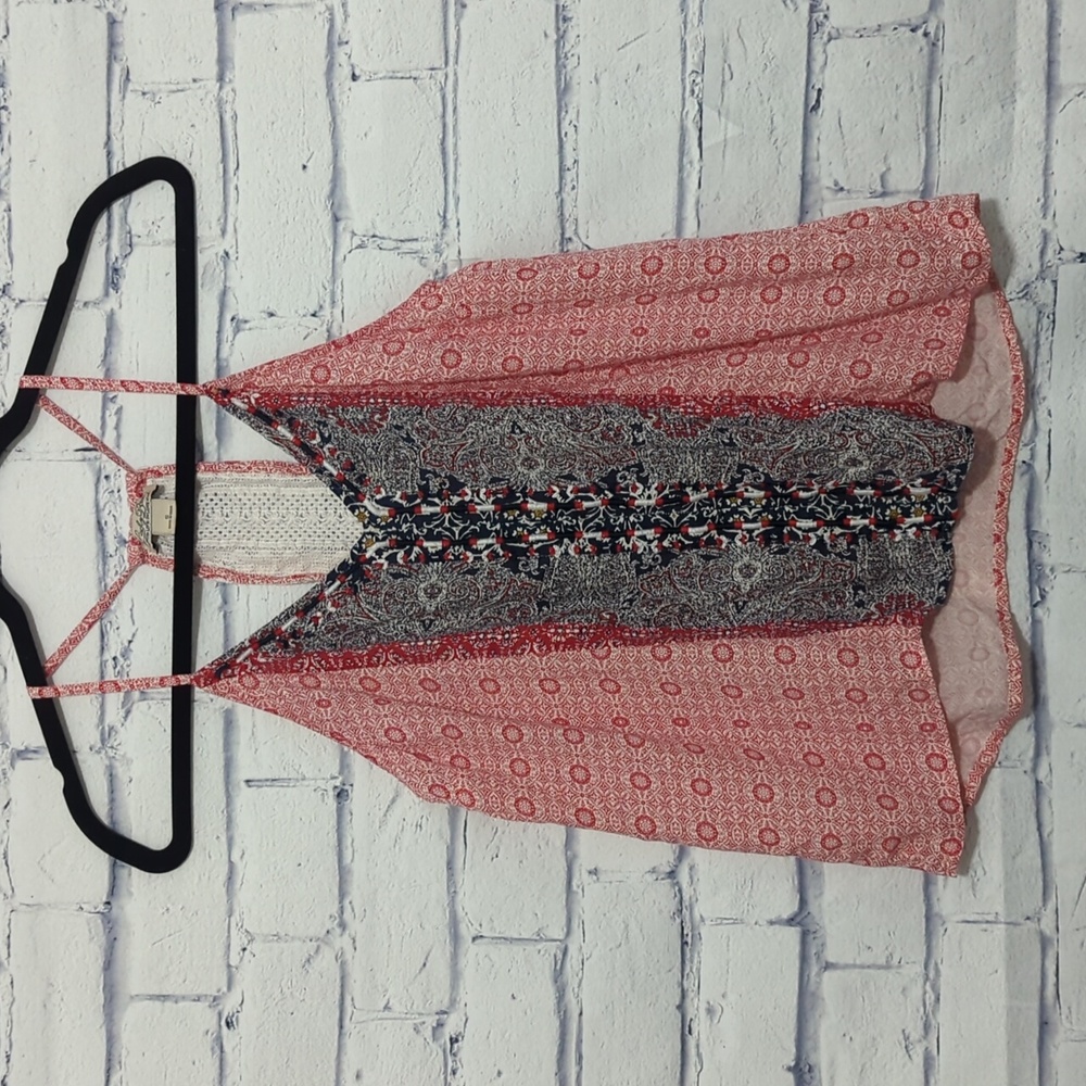 Lucky Brand Red White and Blue Tank Top Women's Size Small